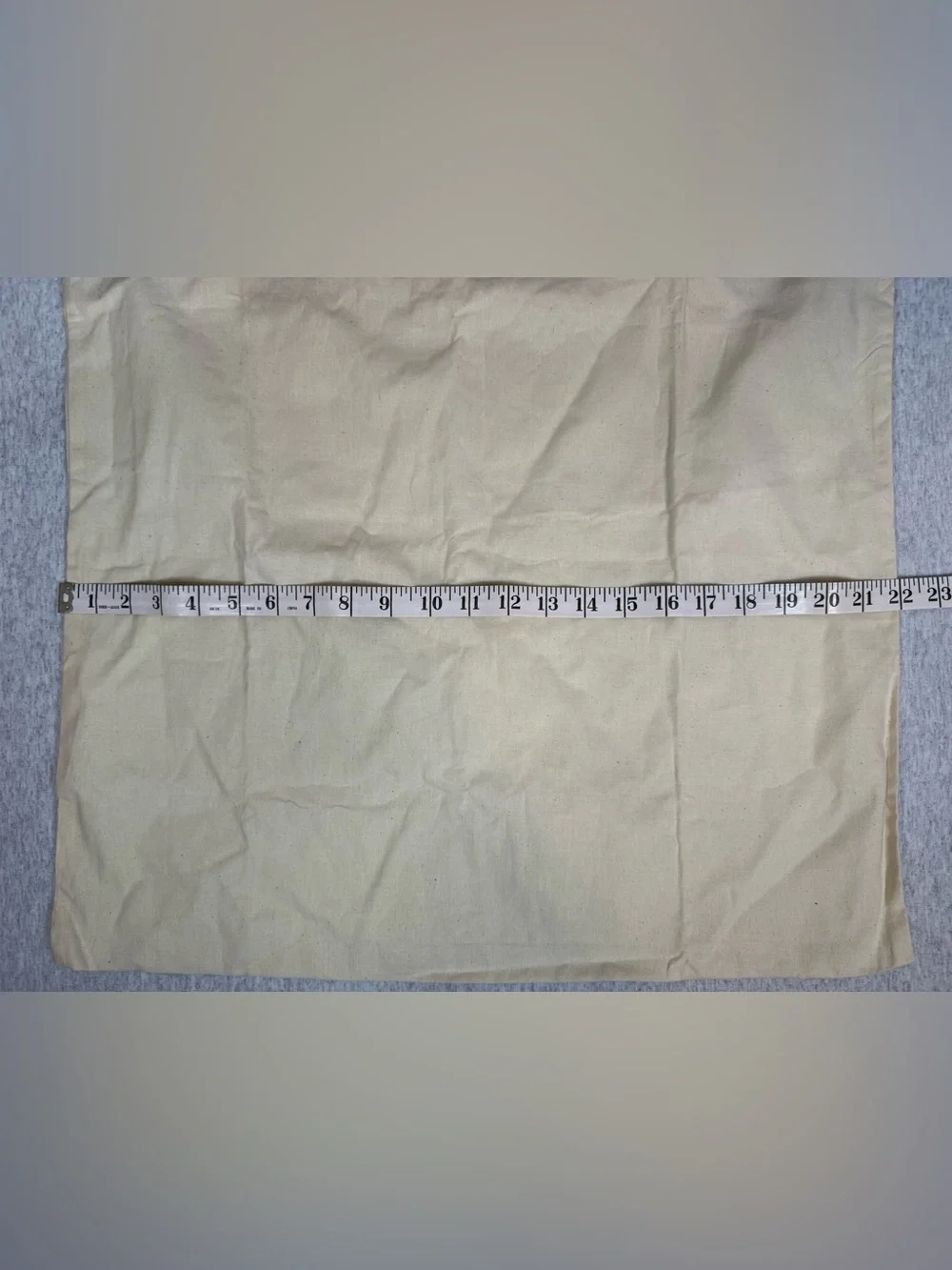 Tory Burch Large Canvas Drawstring Dust Bag Geometric Trim - 22” x 21”